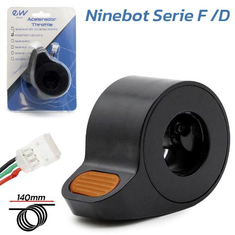 Accélérateur Ninebot série F et D orange - connecteur JST ZH