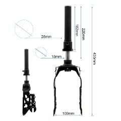 Amortisseur avant de fourche du Ninebot F3