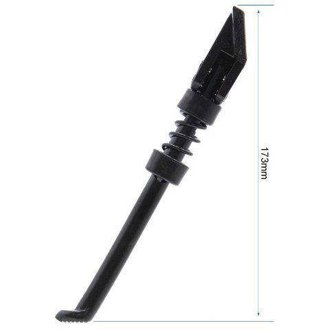 Béquille 190mm noir - Avec support vertical