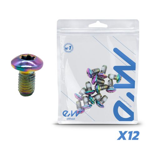 Boulon de disque de frein M5x10 multicolore - 12 pcs.