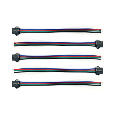 Câble prise JST 4 pin femelle x5pcs