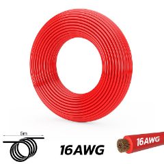 Câble rouge 16 AWG - 5M