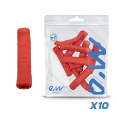 Cache levier de frein en silicone rouge - 10 unités