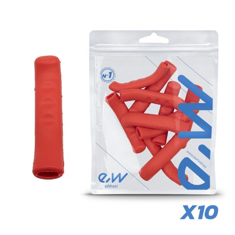 Cache levier de frein en silicone rouge - 10 unités