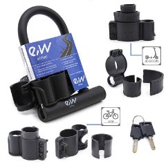 Cadenas en fer à cheval avec clé - 15cm