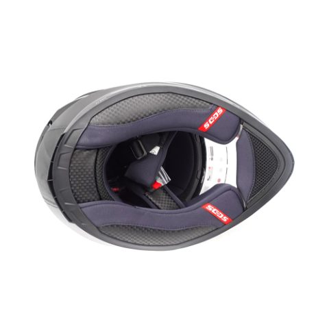 Casque intégral noir (taille S à XL) (M)