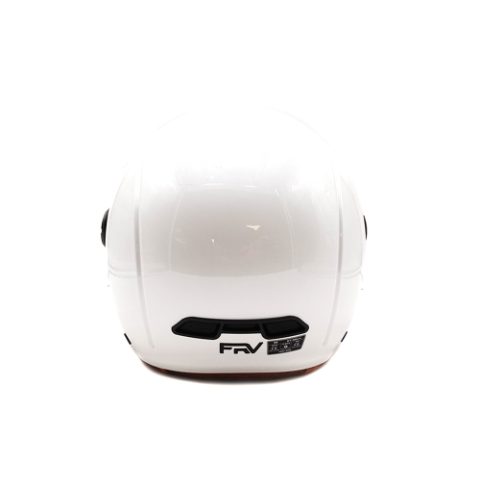 Casque JET blanc brillant (taille XS à XXL) (XL)