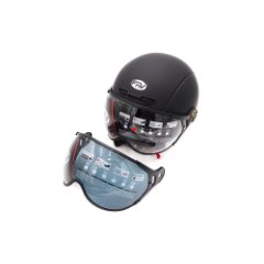 Casque JET noir mat (taille XS à XXL) (M)