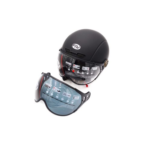 Casque JET noir mat (taille XS à XXL) (S)