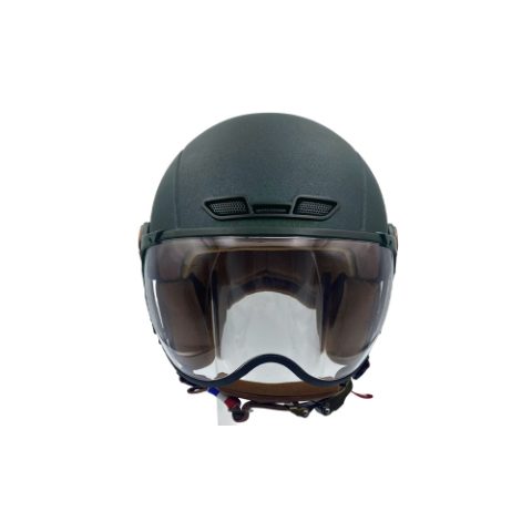 Casque JET vert mat caméléon (taille XS à XXL)