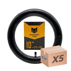 Chambre à air 10x2/2,125 Black Cat - valve droite - 5pcs