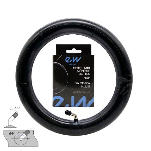 Chambre à air 14X2,125 VC 65ºx65º Ewheel