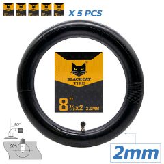 Chambre à air premium 2.0mm épaisseur 8,5x2(156) valve 90x90° [Black cat]