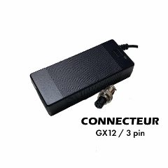 Chargeur 24V → 29.4V / 2A (connecteur GX16-3p)