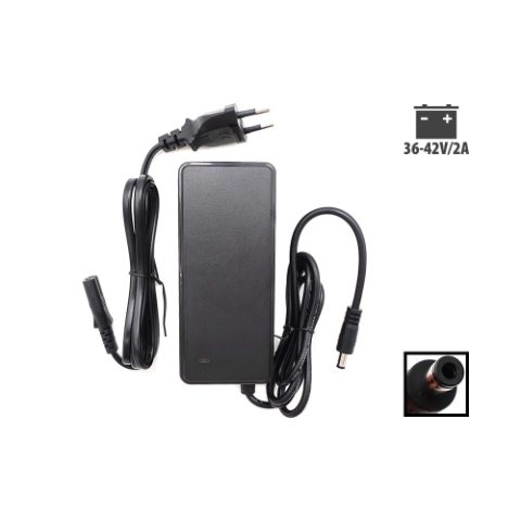 Chargeur 36V - 42V / 2A (connecteur DC 5.5 - 2.5mm)