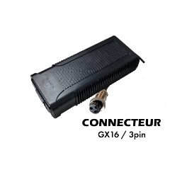 Chargeur 52V→ 58.8V / 3A (connecteur GX16-3p)