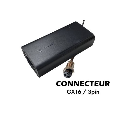 Chargeur 72V → 84V / 2A (connecteur GX16-3p)