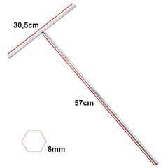 Clé Allen Premium M10/58cm pour potence Urbanglide
