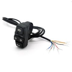 Commodo BSK321 clignotant, phare et klaxon avec connecteur SM 1,5 m