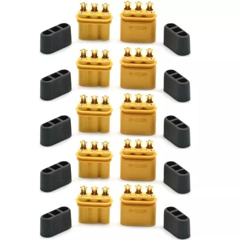 Connecteur MR30 Amass avec protecteur - 5M/5F