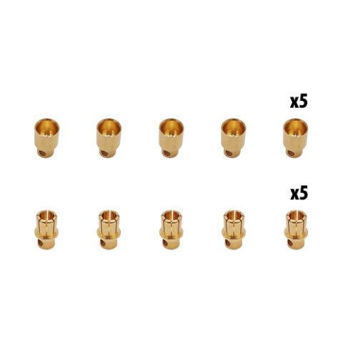 Connecteurs banane 8mm x10 pcs (5 male + 5 femelles)