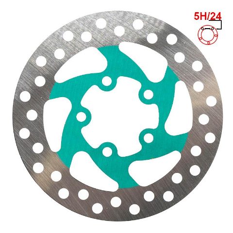 Disque de frein 120mm 5H vert