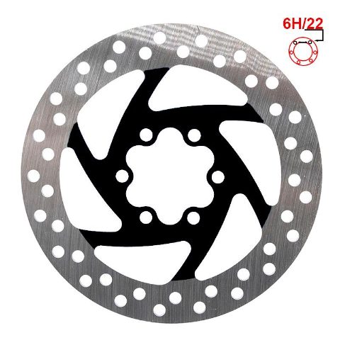 Disque de frein 120mm 6H noir