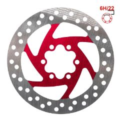 Disque de frein 120mm 6H rouge