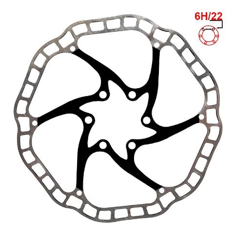 Disque de frein EWD001 160mm 6H noir