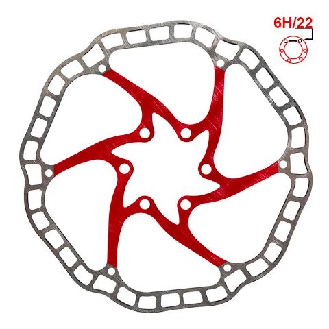 Disque de frein EWD001 160mm 6H rouge