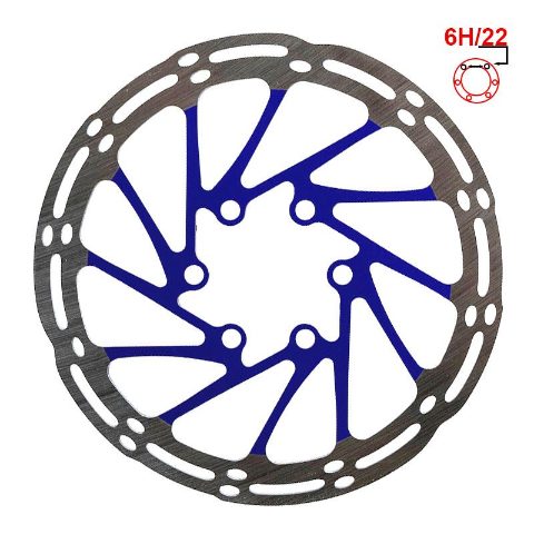 Disque de frein EWD002 140mm 6H bleu