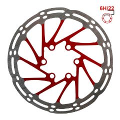 Disque de frein EWD002 140mm 6H rouge