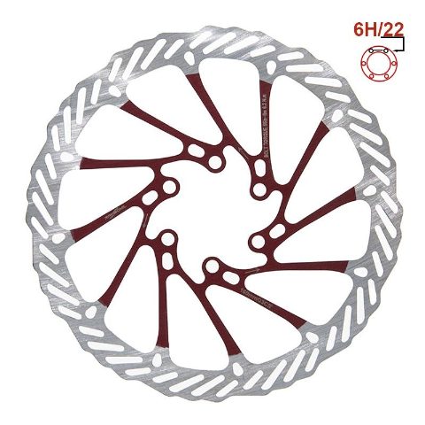 Disque de frein G3 160mm 6H rouge