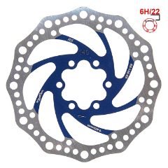 Disque de frein R6.1 140mm 6H bleu