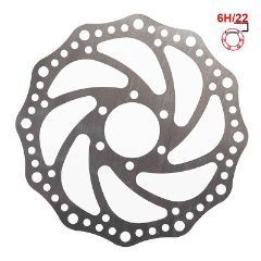 Disque de frein R6 160mm 6H argent - 48mm