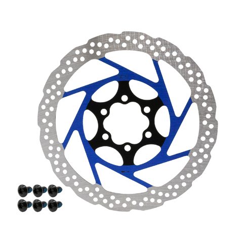 Disque de frein V2 6H 160mm Bleu