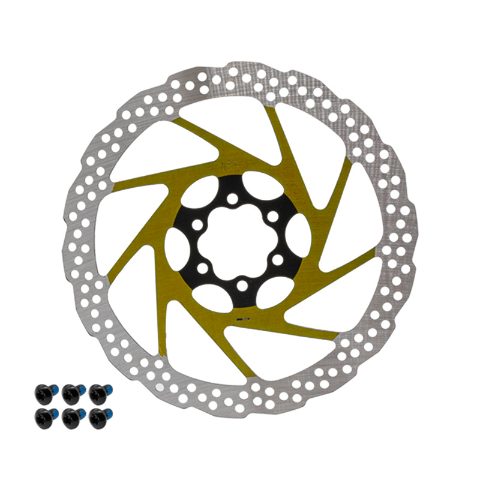 Disque de frein V2 6H 180mm Jaune