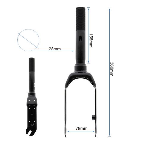 Fourche avant du E2 Pro E