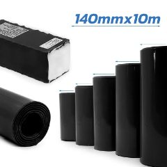 Gaine thermorétractable noire 140m 10M