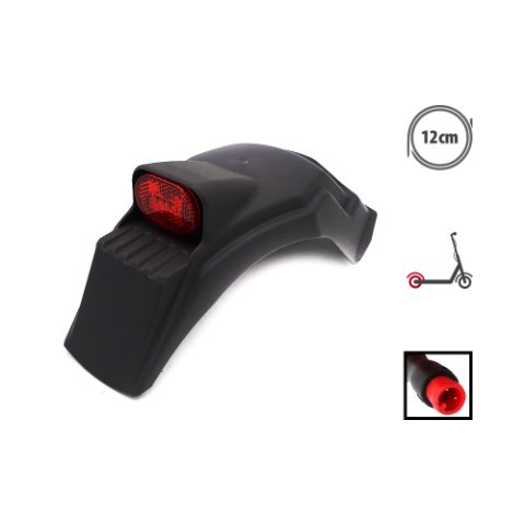 Garde boue arriere avec LED Dualtron Togo noir
