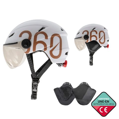GLOOB Urbain - Bianco/Marron – Oreillettes Amovibles