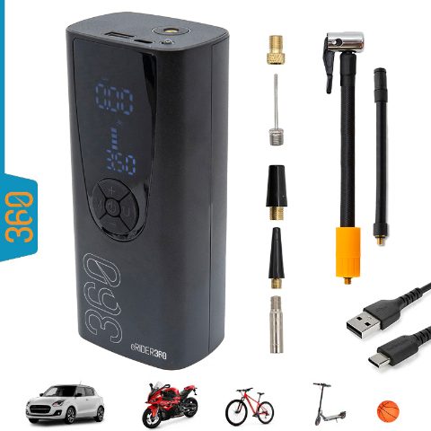 Gonfleur électrique portable EW2.0 avec fonction Power Bank