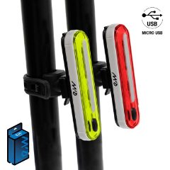 Kit de feux avant et arrière LED rechargeables haute puissance EWL002