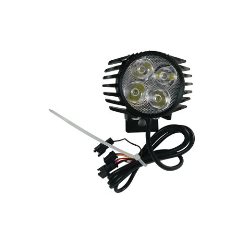 Lampe LED et klaxon avant noir