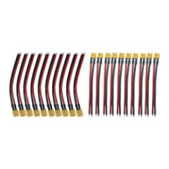 Pack Prises XT30 Avec Cables X10 males + X10 femelles