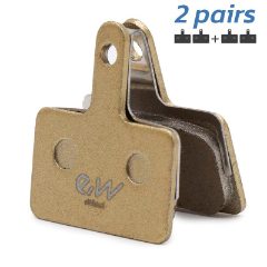 Plaquette de frein RT004-M en cuivre carrées avec ergot - 2pcs
