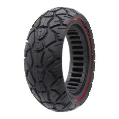 Pneu plein 10×3,0/255×80 (80/65-6) rouge [Amitor]