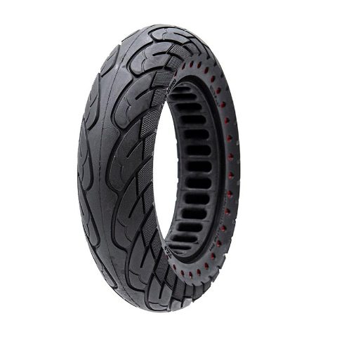 Pneu plein Ruvera 10x2,5-6,1 / B34 - points rouges [Nedong]