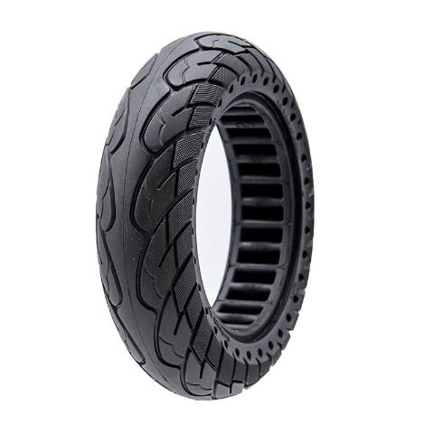 Pneu plein Ruvera 10x2,5-6,1 / B44 - points rouges [Nedong]