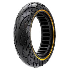Pneu plein ultraléger 10x2,5--6,5/B44 - ligne jaune [Nedong]